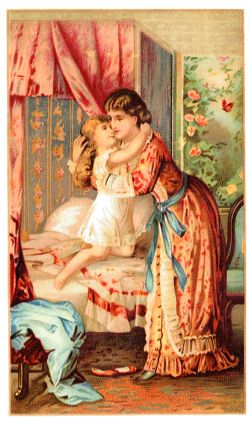 Arbuckle - woman hugging girl on bed