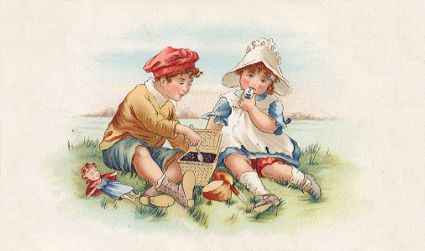 Arbuckle - children on picnic