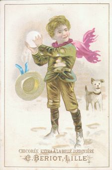 CHICOR�E EXTRA � LA BELLE JARDINI�RE, C. BERIOT - trade card