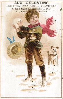 Aux Celestins - trade card