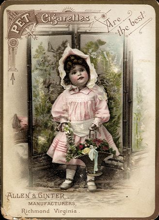 Allen & Ginter Pet Cigarettes trade card