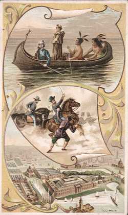 Illinois - French Missionary on Lake Michigan; Battle of Chicago; Columbian Exposition
