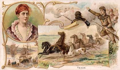 Texas - Sam Houston; Wild Horses; San Jacinto; De la Salle